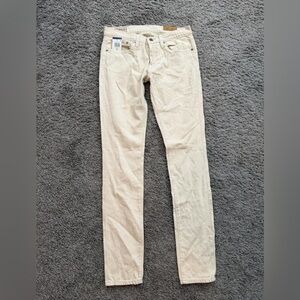Ralph Lauren Cream Skinny Tompkins Pants